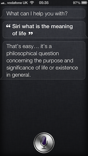 Siri Funny Meaning of Life 1