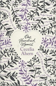 One Hundred Names by Cecelia Ahern Book Cover