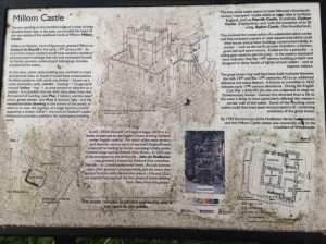 Millom Castle Cumbria Holy Trinity Church Information Board