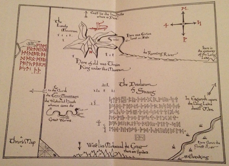 The Hobbit Inside Map 1 - The Folio Society