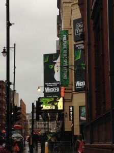 Wicked Outside Manchester Palace Theatre