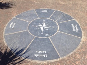 Aberdovey Beach compass