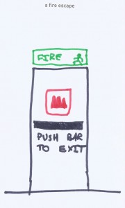 My Drawing - Fire Exit