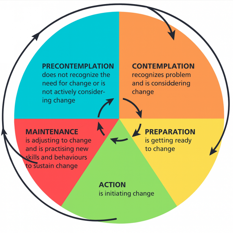 Two Change Theories - The Cycle of Change by Prochaska and DiClemente ...